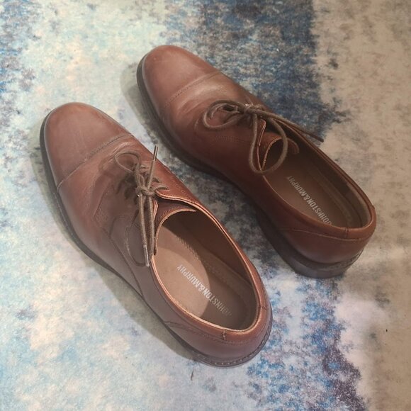 J & M Johnston & Murphy Brown Leather Wingtips Shoes | Size 10 - Picture 6 of 7